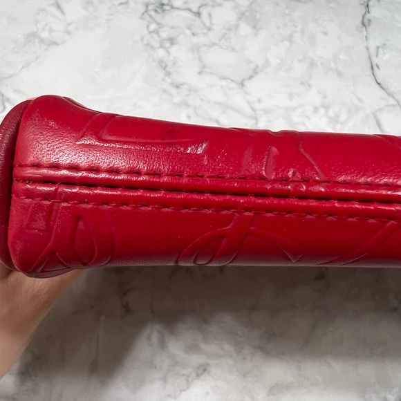❌SOLD❌YSL Red Leather Clutch - Picture 5 of 16